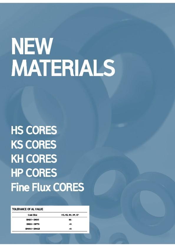 New Materials Cores